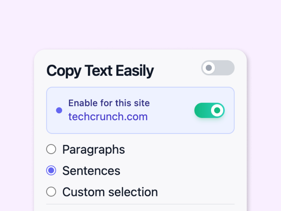 Copy Text Easily