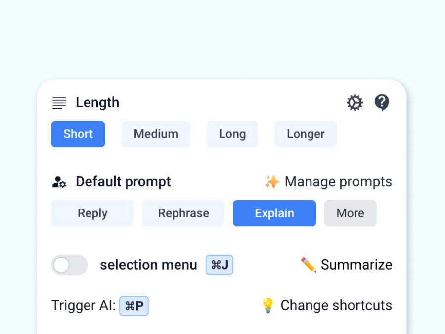 Quicky AI Interface